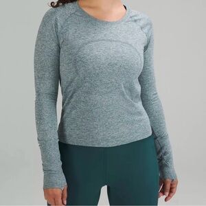 Lululemon swiftly tech long sleeve 2.0. Green Jasper!